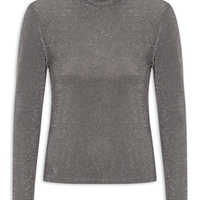 Blusa Feminina Metalizada - Prata