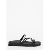 Chinelo Petite Jolie Ring Flat Preto PJ7798 33-34
