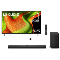 Combo Smart TV LG OLED AI B5 4K de 65 polegadas 2025 + Soundbar LG S70TY Dolby Atmos, Canais 3.1.1 e 400W RMS - OLED65B5.S70TY