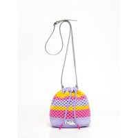Bolsa Petite Jolie Knit Bag In Full Glitter Prata PJ11406IN