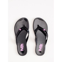 Chinelo Petite Jolie Lucky In Preto/Chiclete PJ4420IN 25