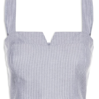 Top Cropped Bustiê - Cinza
