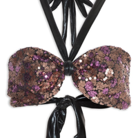 Top Carnaval Tomara Que Caia Paetê - Rosa