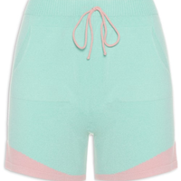 Short Bicolor Tricot - Verde