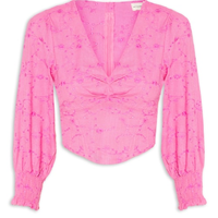 Blusa Feminina Corset Manga 3/4 - Rosa