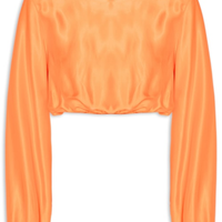 Blusa Feminina Cropped - Laranja