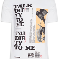 Camiseta Masculina Talk Dirty To Me - Branco