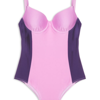 Maiô Meia Taça Plus Size - Rosa