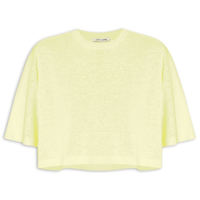 Blusa Feminina De Malha Básica Cropped - Verde