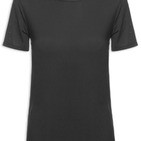 Camiseta Manga Curta Lisa - Preto