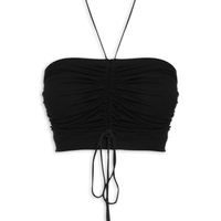 Top Com Cardarço - Preto