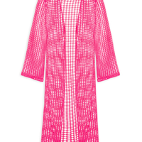 Cardigan Feminino Tricot Alongado - Rosa