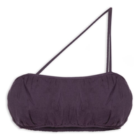 Top De Voil Alça Assimétrica - Roxo