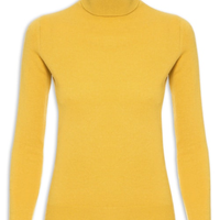 Blusa Feminina Gola Rolê Cashmere - Amarelo
