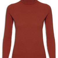 Blusa Feminina Gola Rolê Cashmere - Marrom
