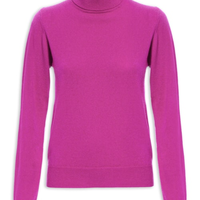 Blusa Feminina Gola Rolê Puro Cashmere - Rosa