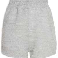 Short Feminino Lurex - Prata