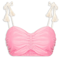 Top Sarja Alça Com Amarração - Rosa