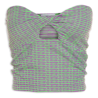 Top Cropped Busto Torcido - Roxo