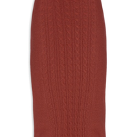 Saia Feminina Tricot Midi Texturizada - Vermelho