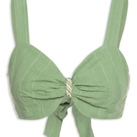 Top Cropped Amarração Traseira - Verde