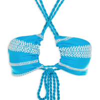 Top Bordado - Azul