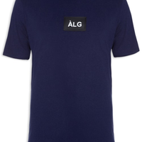 Camiseta Masculina Básica Emborrachada - Azul