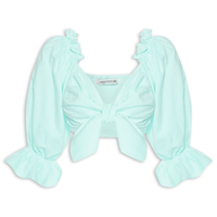 Top Cropped Ombro A Ombro - Verde