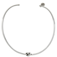 Colar Feminino Gargantilha Ficção Em Metal - Prata