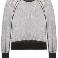 Blusa Feminina De Tricot Vazada - Preto