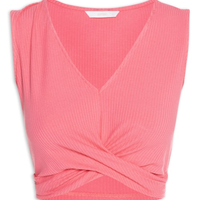 Blusa Feminina Malha Canelada Sevilha - Rosa