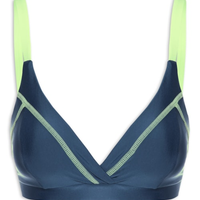 Top Alça Reto Liso - Azul