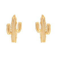 Brinco Feminino Cacto - Dourado