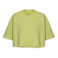 Camiseta Feminina Cropped Texturas - Verde