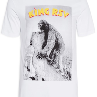 Camiseta Masculina Estampada King Rsv - Branco