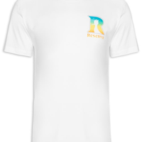 Camiseta Masculina Estampada R Beach Degradê - Branco