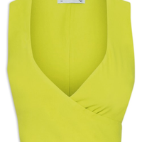 Blusa Feminina Transpasse Em Crepe - Verde