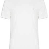 Camiseta Masculina Manga Curta Gola Care - Off White