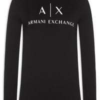 Camiseta Masculina Ml Slim Fit Ax - Preto
