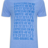 Camiseta Masculina Eco Pet Estampa Repeat - Azul