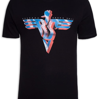 Camiseta Masculina Estampada Rsv Metal Wing - Preto