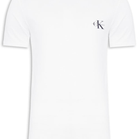 Camiseta Masculina Manga Curta Logo Básico Peito - Branco