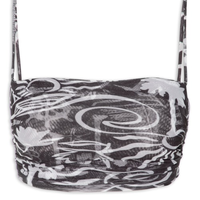 Top Tule Estampa Jangada - Preto