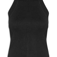 Blusa Feminina Regata Canelada - Preto