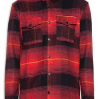 Jaqueta Masculina Xadrez - Vermelho