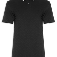 Polo Masculina Piquet de Malha Texturizada Regular fit - Preto