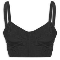 Top Tecido Corset - Preto