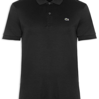 Pólo Masculina Regular Fit Em Algodão Pima - Preto