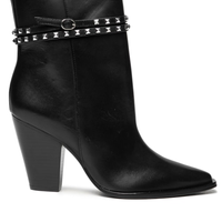 Bota Feminina Couro - Preto