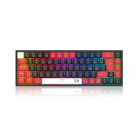 Teclado Mecânico Gamer Redragon Castro Pro Switch Marrom RGB USB Preto